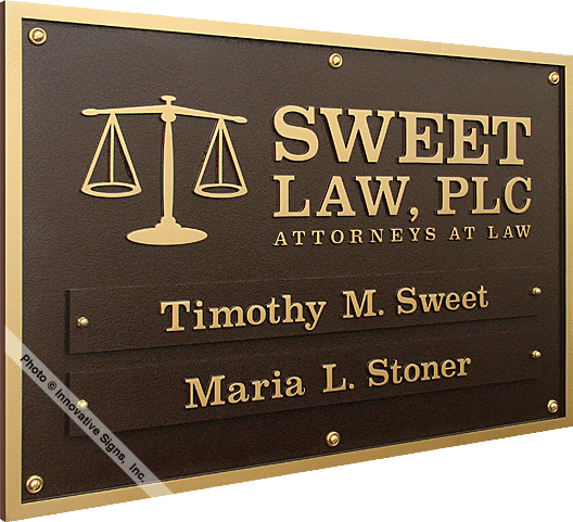 Sweet_Plaque_DuraBronze&trade;_Attorney_Sign